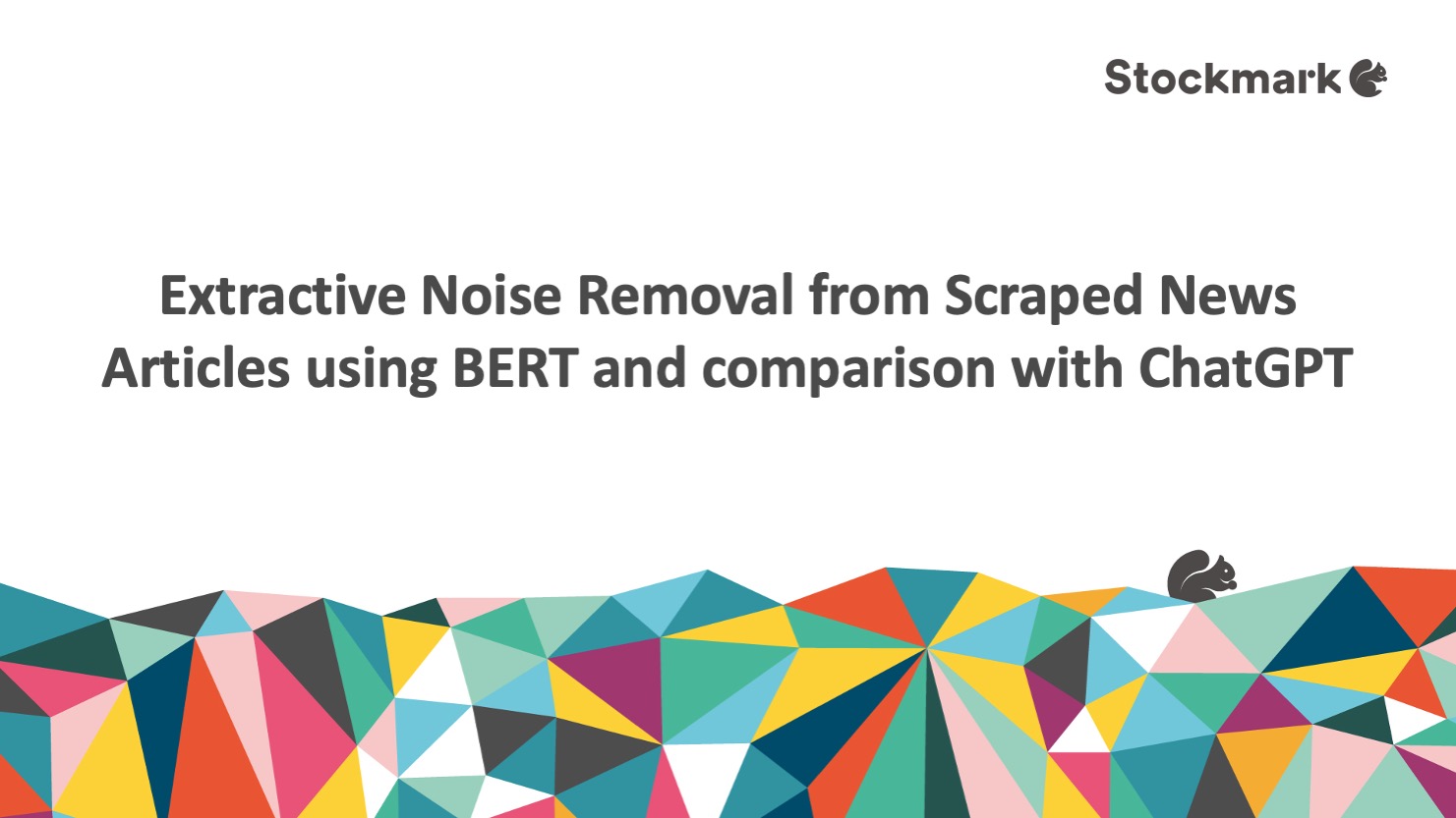 Extractive Noise Removal from Scraped News Articles using BERT and comparison with ChatGPT